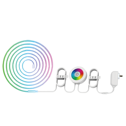 Smart RGB LED Strip - WiFi 2.4 GHz IEEE802.11 b/g/n - Forbrug 12W - Længde 2m - Kompatibel med TUYA Smart - Kompatibel med Alexa og Google Assistant