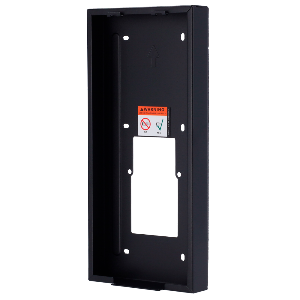 Videodørtelefon beslag - Akuvox specifik AK-R27(8)A - Dimensioner: 279 (H) x 129 (B) x 28 (D) mm - Fremstillet af galvaniseret stål - Påbygning - Nem installation