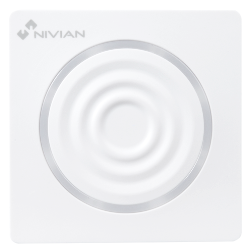 Nivian Smart - Indendørs sirene - Backup batteri - Advarselslys / Sirene 90dB - Trådløs 433MHz - Kompatibel med Nivian Smart Alarmpanel
