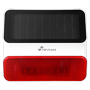 Nivian Smart - Solar udendørs sirene - Solenergi og backup batteri - Advarselsblink / Sirene 95dB - Trådløs 433MHz - Kompatibel med Nivian Smart Alarmpanel