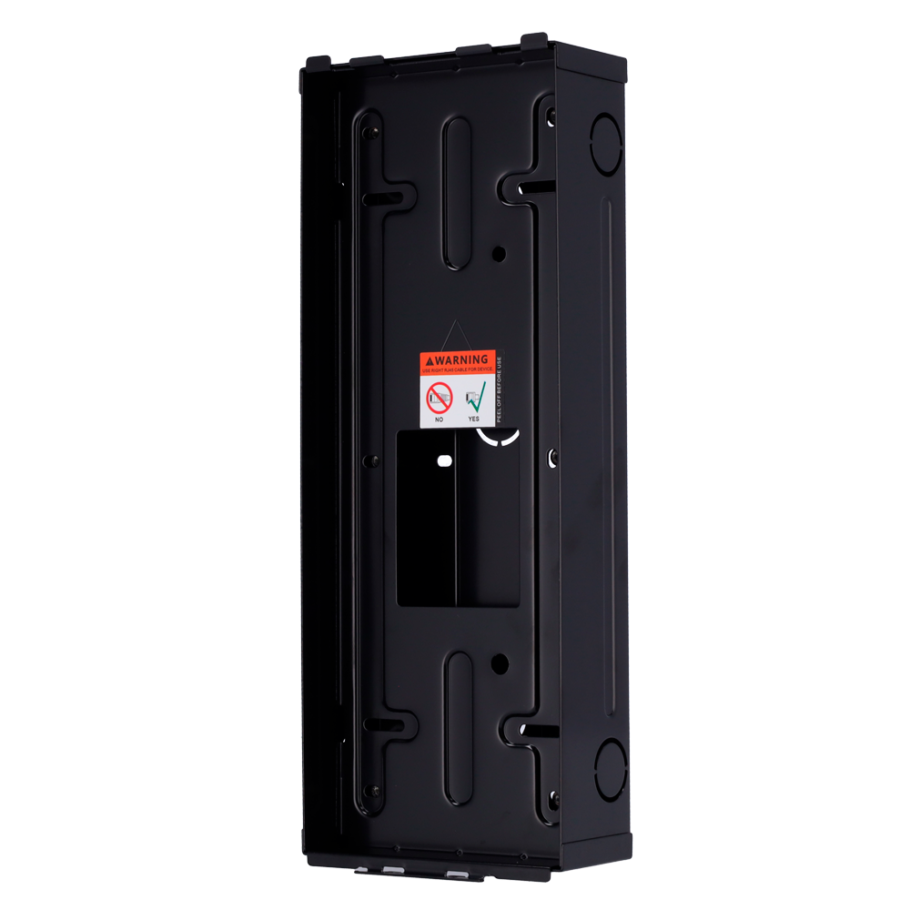 Videodørtelefon beslag - Akuvox specifik AK-R29x - Dimensioner: 314 (H) x 123 (B) x 52 (D) mm - Fremstillet af galvaniseret stål - Indbygning - Nem installation