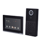 Nivian Video Dørtelefon Kit 2 Ledere med tastatur - Udendørspanel 2 ledere + WiFi Monitor - Udendørsplade IP65 / Kamera 1080P - MF kortlæser / 2 relæudgange - Vægmonteret 7" touchscreen monitor - Tuya App / Fjernstyret åbning og opkald