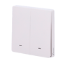 Intelligent vægkontakt 2 linjer - WiFi 2.4 GHz IEEE802.11 b/g/n - Maksimal belastning 10A (per linje) - Overspændingsbeskyttelse - Kompatibel med TUYA Smart - Kompatibel med Alexa og Google Assistant