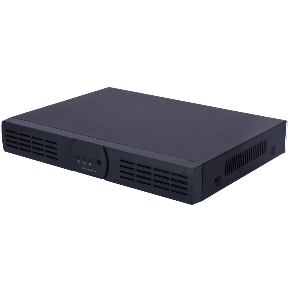 Branded NVS - 2 BNC video CH - Opløsning 960H | Komprimering H.264 - HDMI, VGA og BNC video output - Audio | Alarmer