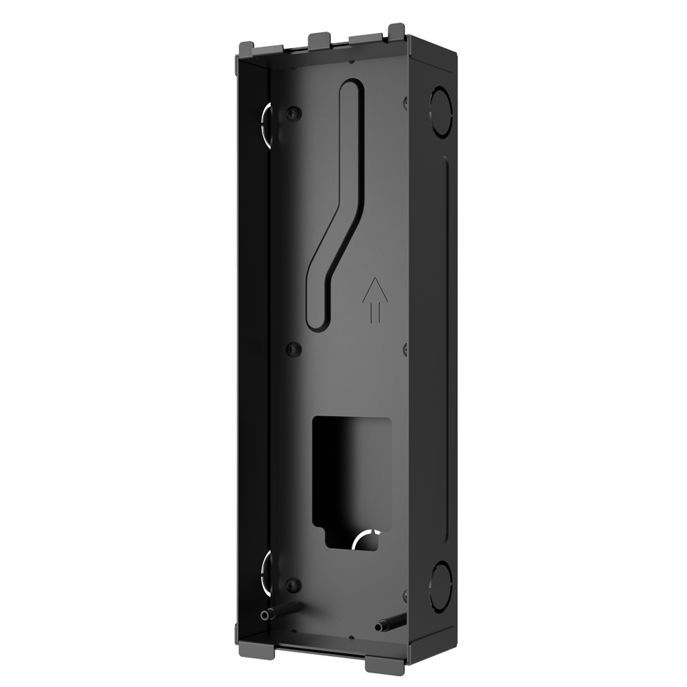 Videodørtelefon beslag - Akuvox specifik AK-S532 - Dimensioner: 288 (H) x 97 (B) x 52 (D) mm - Fremstillet af galvaniseret stål - Indbygning - Nem installation