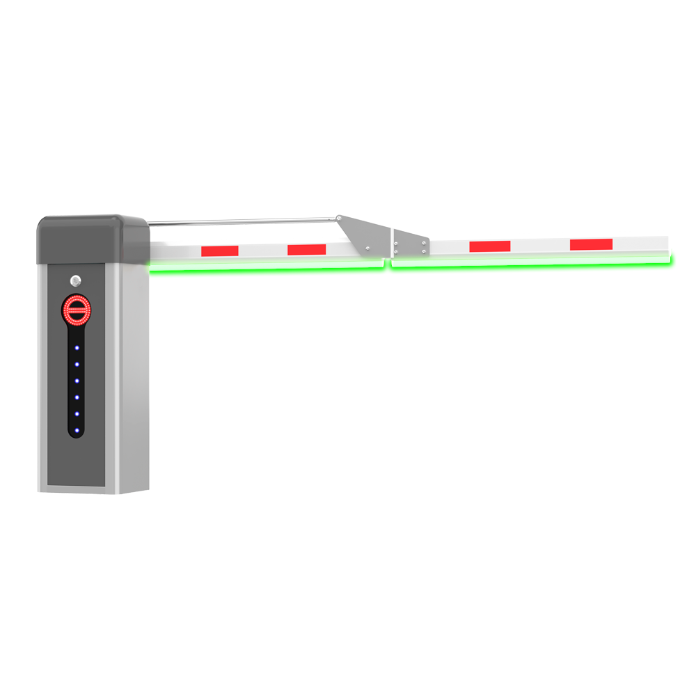 Parkeringsbarriere - Vinklet arm i 90º (3 m) - Venstreåbnende | 5.000.000 cykler - LED indikatorer : Nødtilstand - Egnet til udendørs IP54