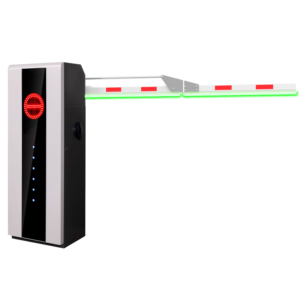 Højydelsesparkeringsbarriere - Vinklet arm i 90º (3 m) - Venstreåbnende | 10.000.000 cykler - LED indikatorer : Nødtilstand - Mulighed for backup batteri - Egnet til udendørs IP54