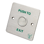 Udgangsknap - Piezoelektrisk - Egnet til udendørs IP68 - NO/COM : Indbygning eller påmonteret - Dimensioner 86 (H) x 86 (B) x 20 (D) mm - Rustfrit stål