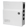 Strömforsyningsboks - 1 AC indgang 110 V ~ 220 V - 9 udgange - Beskyttelse med resettbar PTC sikring - Udgangsspænding 12 V / 120 W - Nödströmsfunktion (UPS)