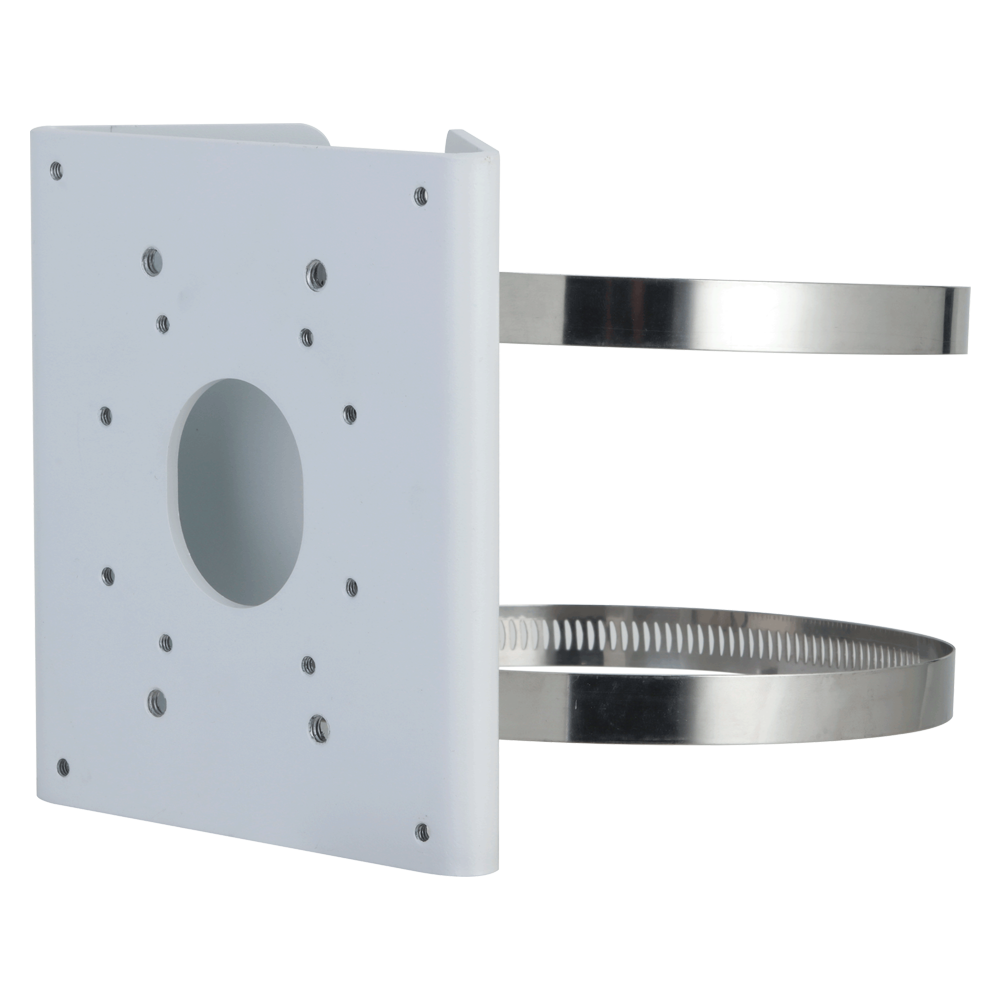 Mastbeslag - Til motoriserede domekameraer - Aluminiumslegering - 140 mm (H) x 130,4 mm (B) x 45 mm (D) - Kabelgennemføring - Diameter: 80~150 mm
