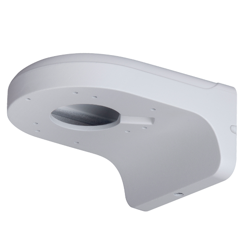 Vægbeslag - Til domekameraer - Egnet til udendørs brug - Hvid farve 76 (H) x 122 (B) x 160 (D) mm - Maksimal belastning 1Kg - Kabelgennemføring