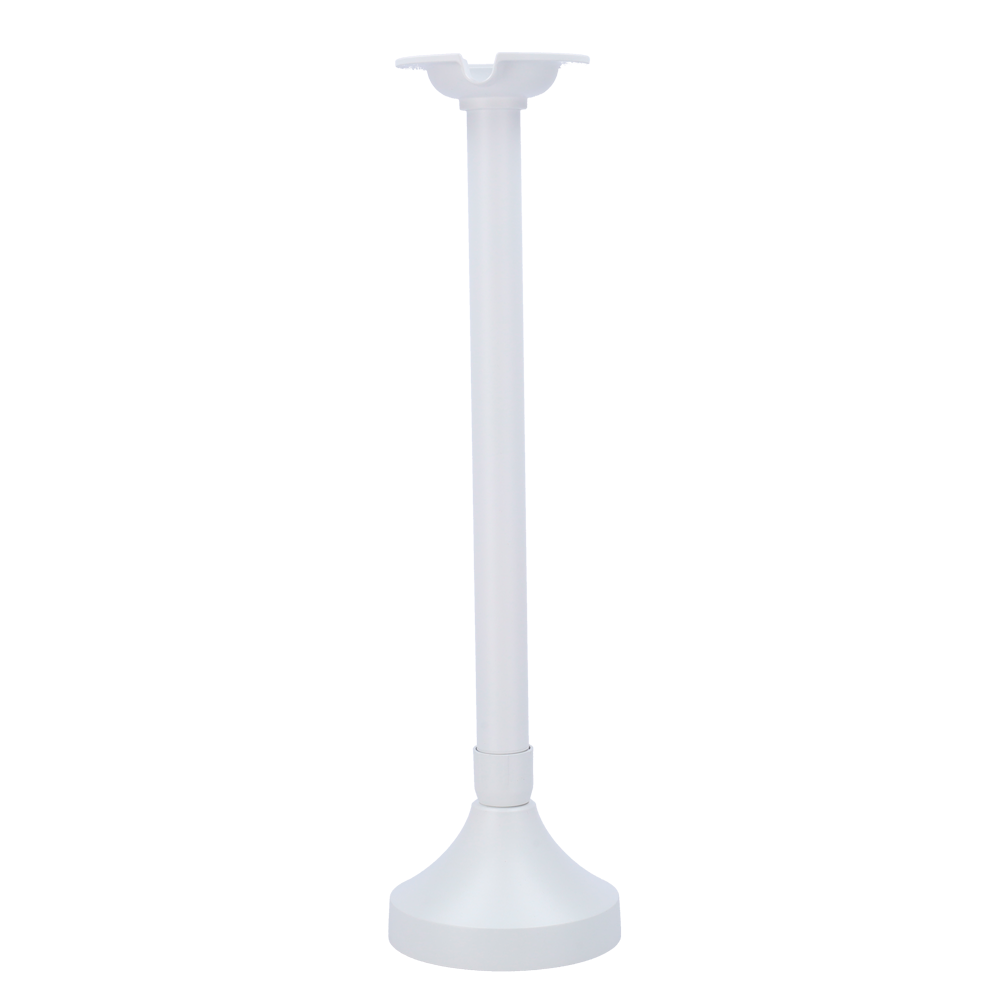 Udtrækkeligt loftbeslag - Højde 475-800 mm x 125,9 mm (basediameter) - Til udendørs brug - X-SECURITY kompatibel - Kabelgennemføring - Hvid farve