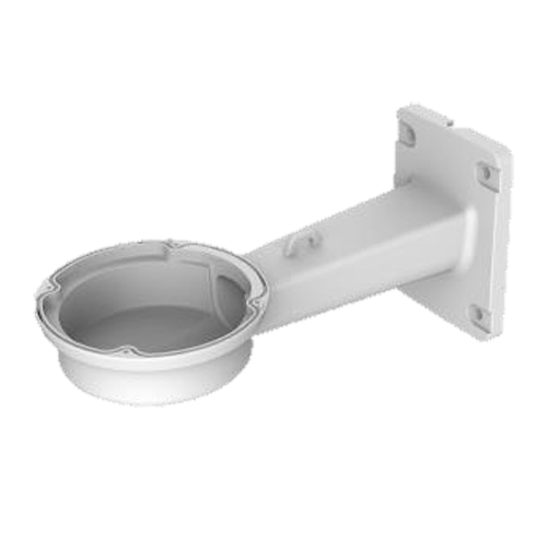 Vægbeslag - Til positionering af domekameraer - Aluminium - Hvid farve - Maksimal belastning 3.6 Kg - Kabelgennemføring