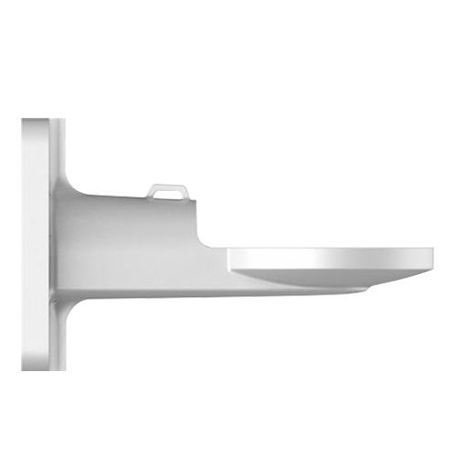 Vægbeslag - Til positionering af domekameraer - Aluminium - Hvid farve - Maksimal belastning 30 Kg - Kabelgennemføring