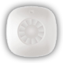 PIR detektor til loft - Trådløs - Intern antenne - LED indikator for lavt batteri - Detektion 360º, uden blinde vinkler - Strømforsyning 2 AA batterier 1.5 V LR6