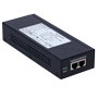 PoE injector - Input/Output RJ45 10/100/1000 Mbps - Effekt 60 W - Maksimal afstand 100 m - PoE/PoE+/Hi-PoE IEEE802.3af/at/bt