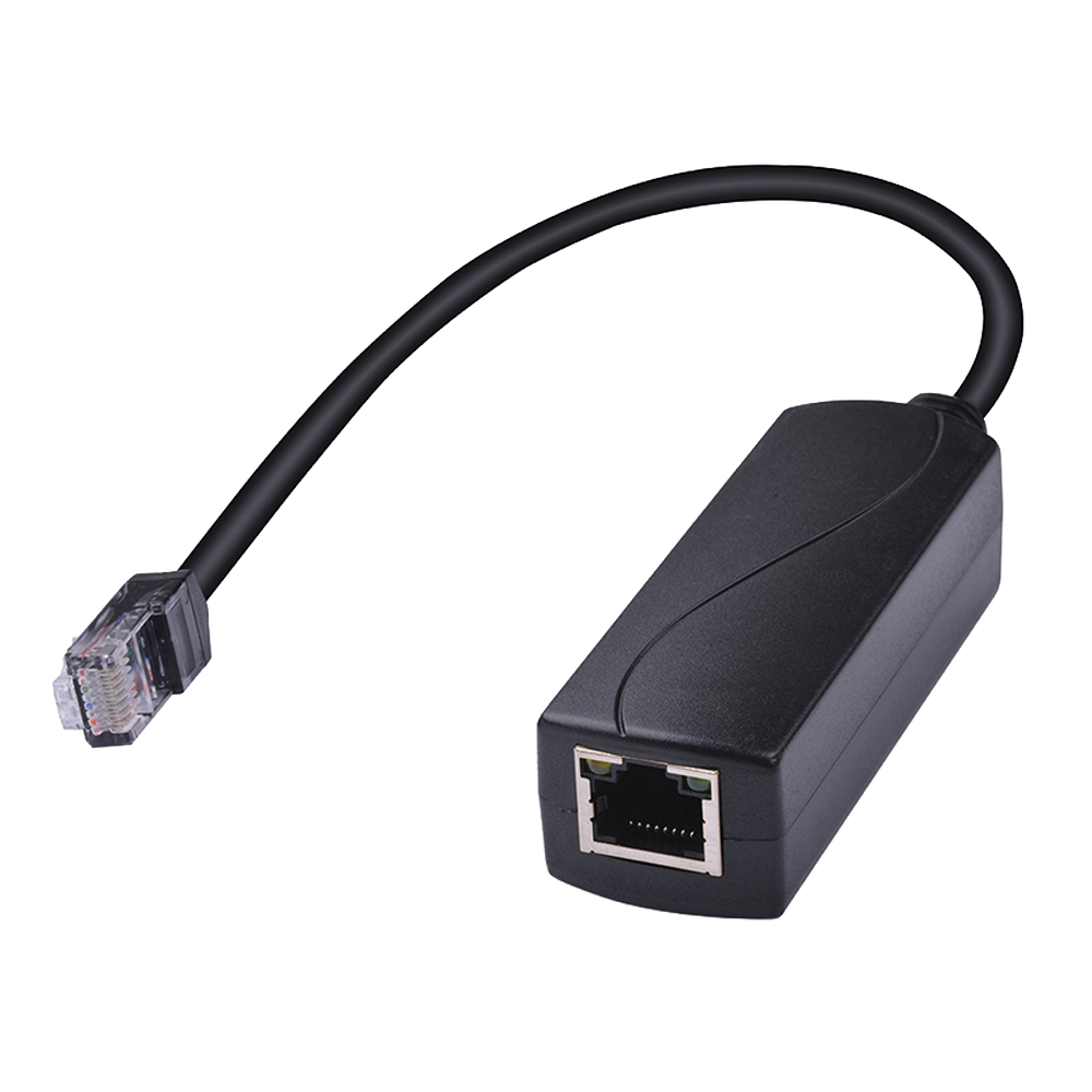 PoE-konverter - Understøtter moderne IEEE-standarder 802.3af/at - Strøminput fra 48 V eller aktiv PoE - Reguleret output på 24 V DC / 1 A (24 W) - Maksimal inputeffekt op til 30 W - Kompakt og robust design til indendørs brug