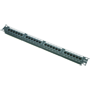 Patch panel med 24 porte UTP/RJ45 - Rackmontérbar - Understøtter kabler op til CAT6 - Størrelse 1U til nem installation - Dobbelt IDC: 110 IDC og Krone IDC - Hurtig og nem forbindelse