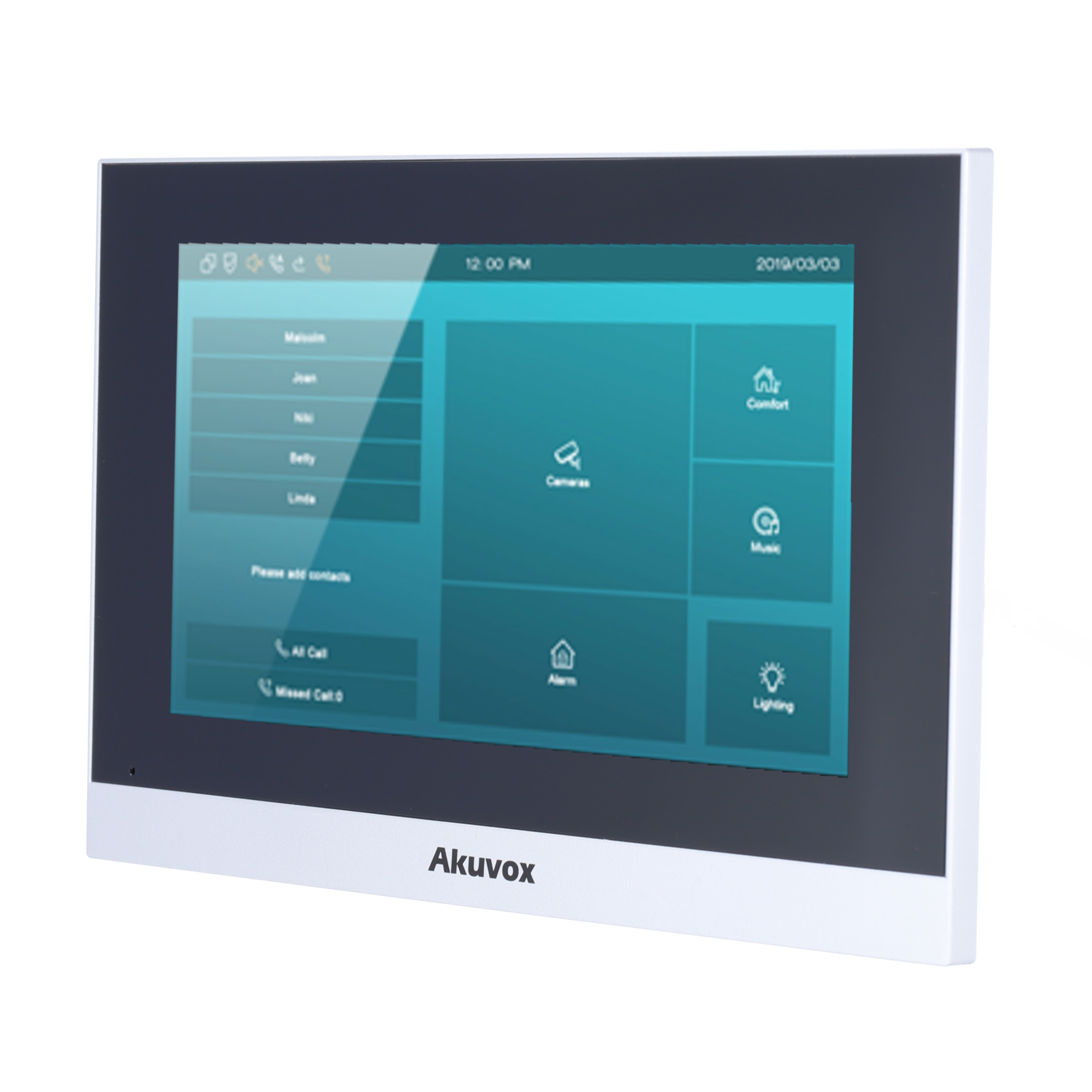 Linux monitor til video porttelefon - 7" TFT skærm - Krystalklart tovejs lyd - 2 standard LP ledninger, WiFi, SIP - Plug & Play lokal konfiguration - Cloud tilslutning og vedligeholdelse
