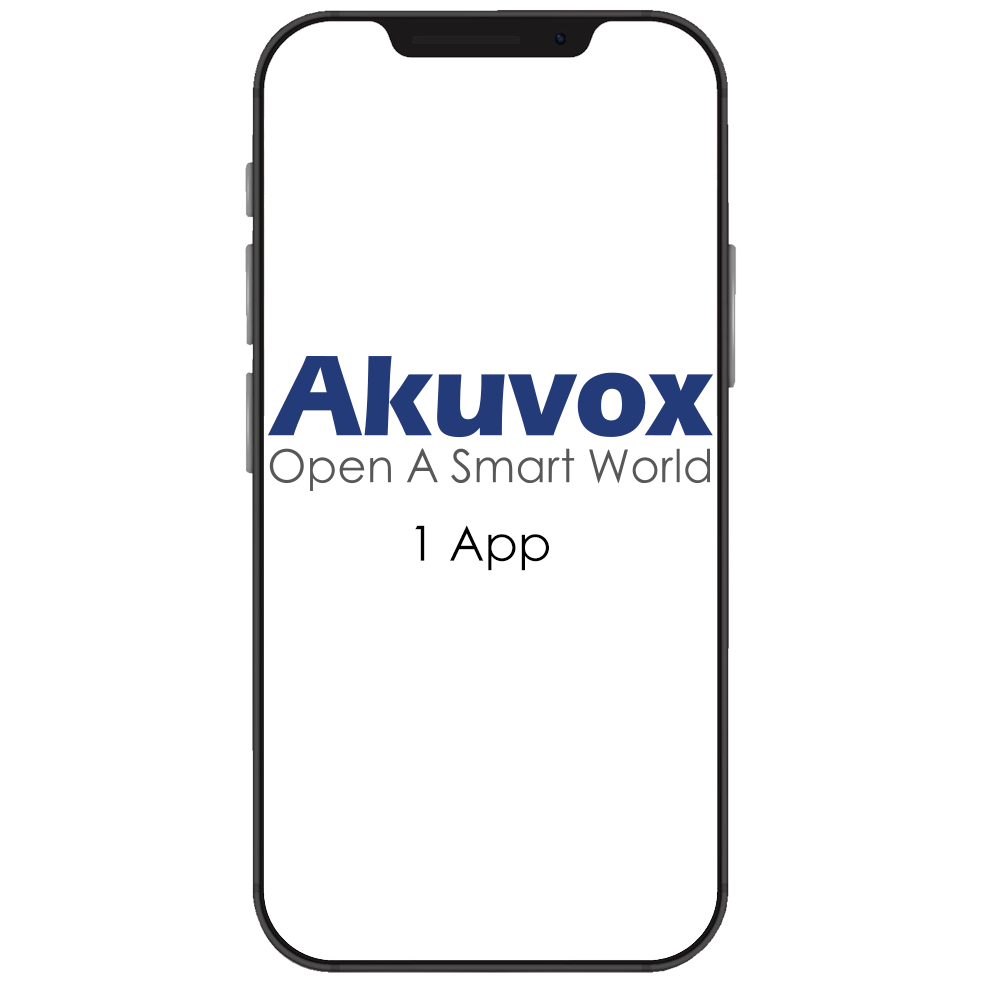 Akuvox - Licens til 1 APP - Til yderligere APPs - Kompatibel med Akuvox SmartPlus APP