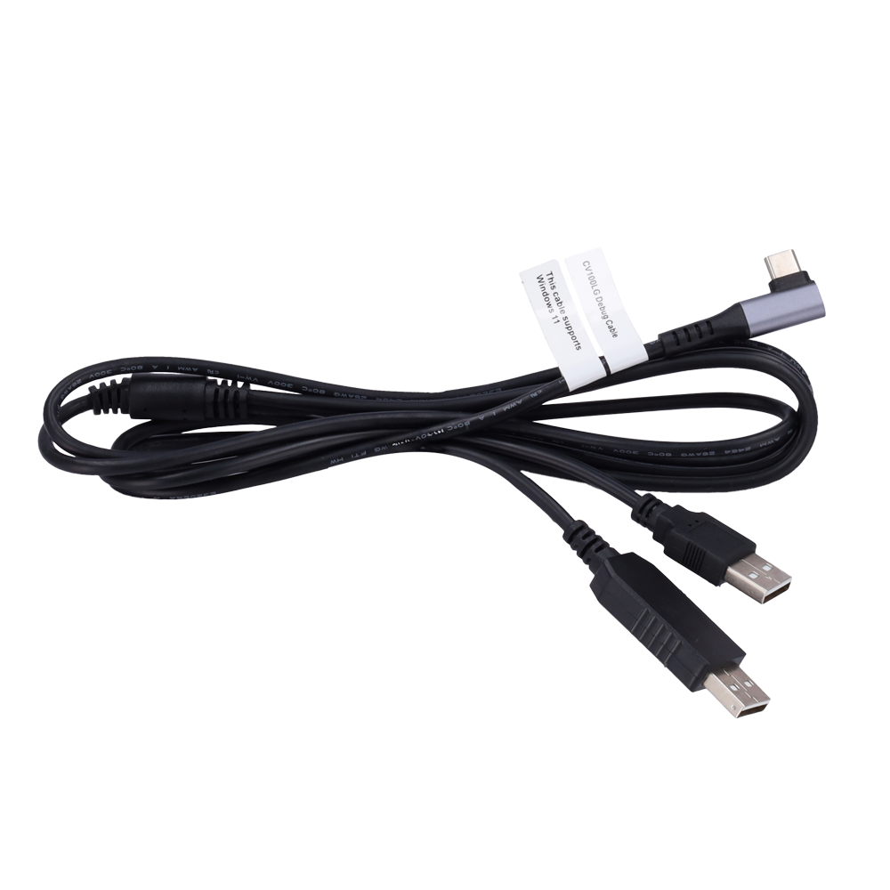 Debugging kabel - Debugging kabel 2 i 1 til konfiguration - L Type-C til USB og USB Type-C - Længde 1.8M