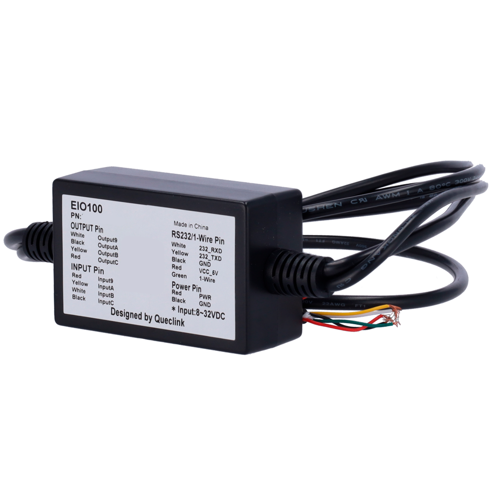 Quecklink ekspander - 4 digitale indgange og 4 digitale udgange - 1 wire - Kompatibel med GV300 serien - Kompatibel med GV75 serien - Kompatibel med GV65 serien