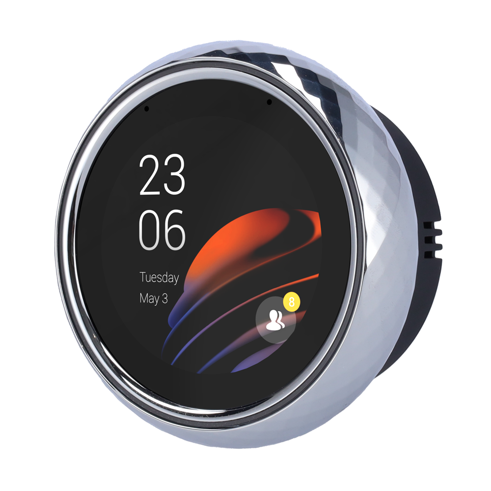 Android 12.0 monitor til hjemmeautomatisering - TFT display på 2,1" | Tredjepartsapplikationer - Tovejs lyd | Video porttelefon monitor - TCP/IP, PoE, SIP - Miljøsensorer - Tilslutning via Cloud