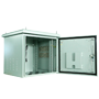 Rack vægskab - Op til 12U rack af 19" - Op til 100 kg belastning - Med ventilationsgitter og kabelforskruer - Beskyttelsesgrad IP65 - 8 indgange til kabling / 2 blæsere