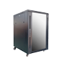 Rack gulvskab - Op til 18U rack af 19"(600*800) - Op til 800 kg belastning - Med ventilation og kabelgennemføring - 4 blæsere, 2 bakker og PDU 6 stik - Leveres usamlet