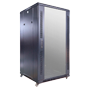 Rack gulvskab - Op til 22U rack af 19"(600*600) - Op til 800 kg belastning - Med ventilation og kabelgennemføring - 2 blæsere, 2 bakker og PDU 6 stik - Leveres samlet