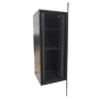 Gulvstående rackskab - Op til 42U rack på 19"(800*800) - Op til 800 kg belastning - Med ventilation og kabelgennemføring - 4 blæsere, 2 bakker og PDU med 6 stikdåser - Leveres samlet