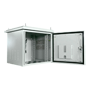Rackskab til væg - Op til 9U rack på 19" - Op til 100 kg belastning - Med ventilationsgitre og kabelforskruninger - Kapslingsgrad IP65 - 8 indgange til ledningsføring / 2 blæsere