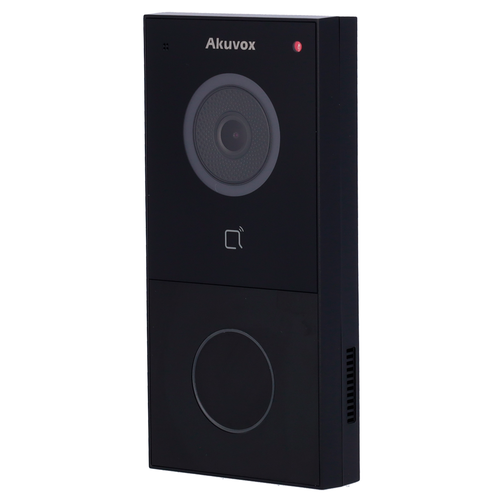 Overflade IP video dørstation - 2 MP kamera | Tovejs audio - Åbning med MF kort, NFC og BLE | 1 relæ - PoE, WiFi, SIP standard - Cloud vedligeholdelse - Forbindelse af monitor og paneler via Cloud
