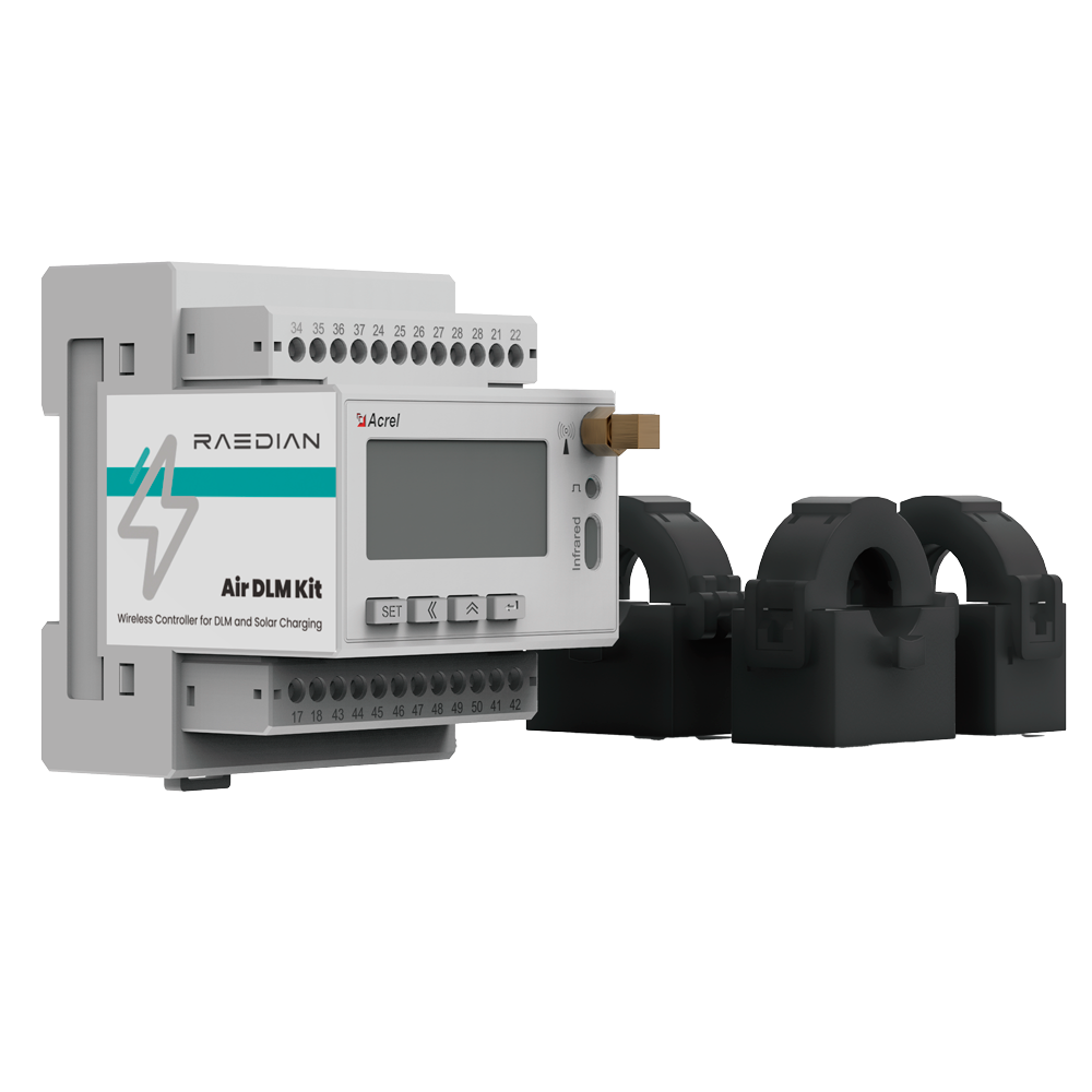 Raedian Smart Meter - Kompatibel med NEX og GEMINI - Enfase og trefase op til 100A - Kommunikation LORA - DIN skinne montering - Nøjagtighed Klasse B