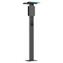 Sokkel til ellader - Kompatibel med RAEDIAN NEO/NEX/NORA - Sokkel med tag - Holder til ladeslange - Aluminium - Skruer inkluderet