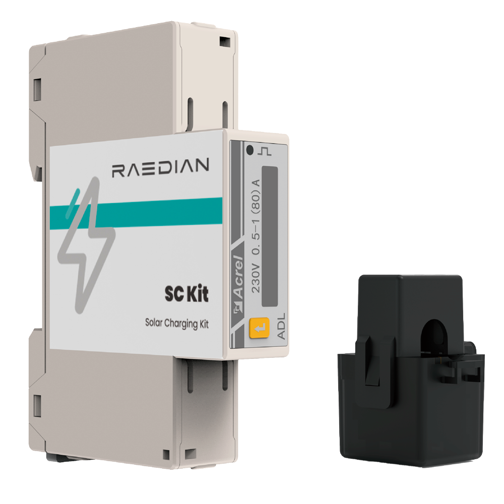 Raedian Smart Meter - Kompatibel med NEO - Enfaset | Op til 80A - Bidirektionel - DIN-skinnemonteret - Nøjagtighedsklasse I