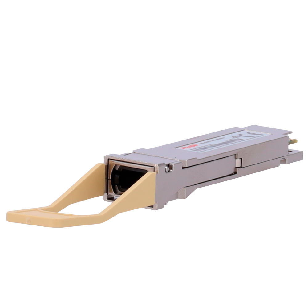 QSFP+ transceiver modul - Bølgelængde 850 nm - Multimode fiber - MTP/MPO stik - Maksimal afstand 150 m - 40Gbps - 40GBASE-SR