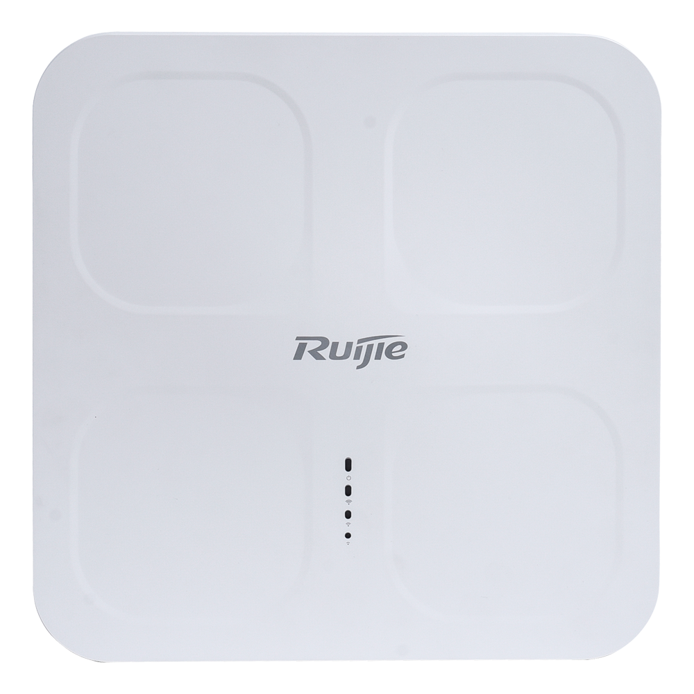 Ruijie - Omnidirektionel Wi-Fi AP 6 - Egnet til udendørs brug IP68 - Understøtter 802.11a/b/g/n/ac/ax - Transmissionshastighed op til 6000 Mbps - Antenne 4x4 MIMO / 160MHz