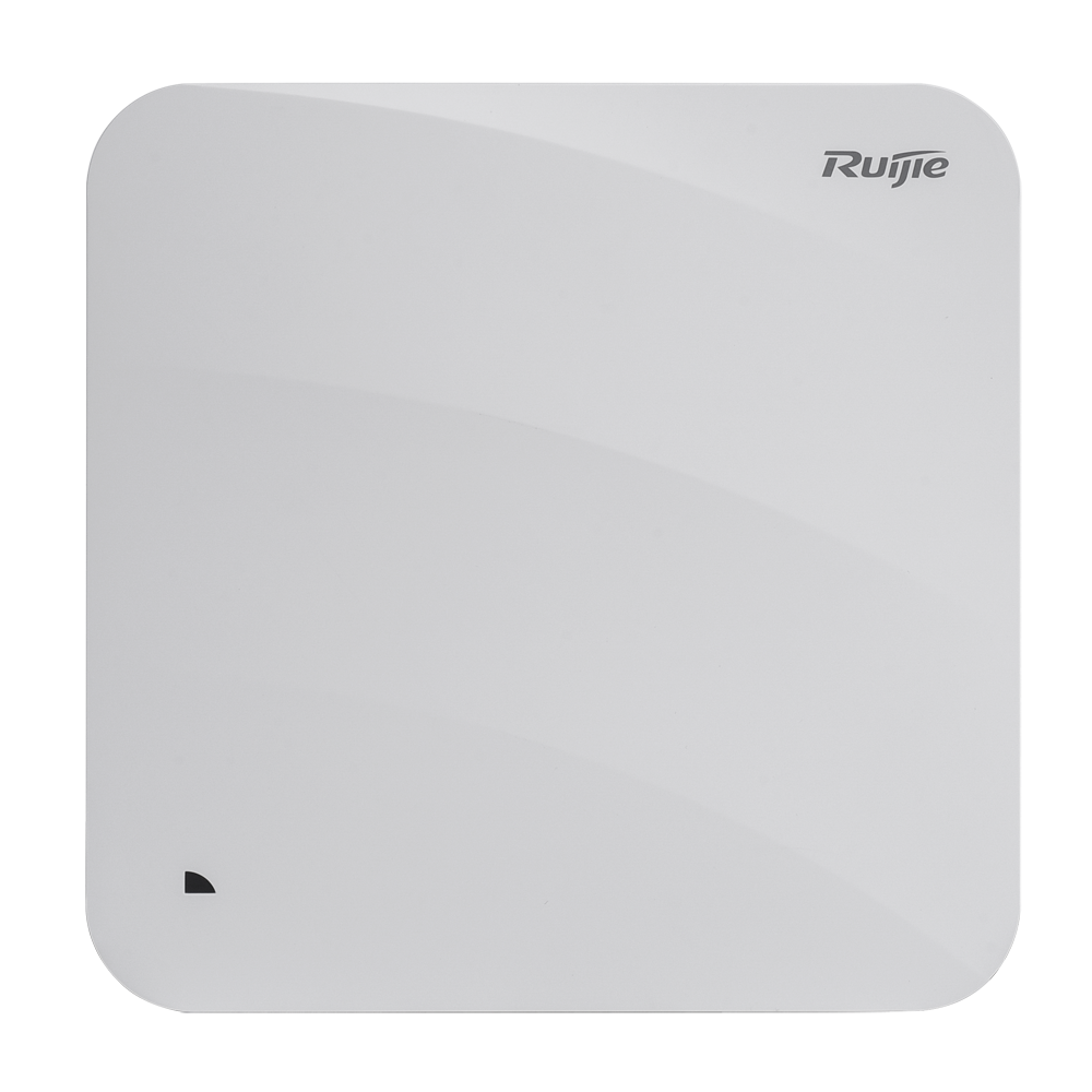 Ruijie - Omnidirektional Wi-Fi AP 6 - Frekvens 2.4 og 5 GHz - Understøtter 802.11a/b/g/n/ac/ax - Transmissionshastighed op til 3000 Mbps - 1 Gigabit Ethernet port + 1 SFP port 2.5Giga