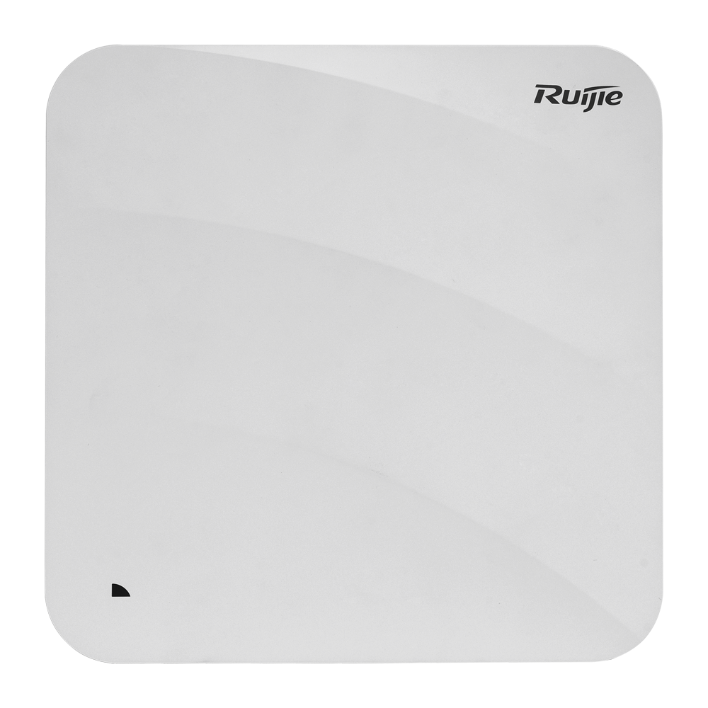 Ruijie - Wi-Fi Omnidirektional AP 6 High Density - Dual Band 2.4 og 5 GHz / 160MHz Kanalbredde - Understøtter 802.11a/b/g/n/ac/ax - Transmissionshastighed op til 5400 Mbps - Antenne 2x2: MIMO i 2.4GHz, 4x4 i 5GHz