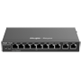 Reyee Router PoE Cloud Controller - 8 PoE+ Porte RJ45 GE + 2 Porte RJ45 GE - 10 RJ45 10/100/1000 Mbps Porte - Understøtter op til 4 WAN til failover eller load balancing - Op til 600 Mbps båndbredde - VPN server IPSec, L2TP, PPTP, OpenVPN