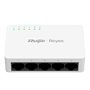 Reyee Switch Desktop - Plastik Kabinet - 5 porte RJ45 - Hastighed 10/100/1000Mbps - Plug and Play - Energibesparende teknologi