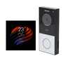 Android hjemmeautomatisering og video dørtelefon kit - IP & WiFi | Panel og monitor - Tovejs-audio - Bluetooth og ZigBee - MF, NFC og BLE læser | Standard PoE - 1 relæudgang - Forbindelse via Cloud