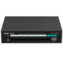 Reyee PoE Desktop Switch - 8 RJ45 Porte + 1 RJ45 Uplink + 1 Uplink SFP - 8 Gigabit Porte + 2 Gigabit Porte - 8 PoE+ Porte 802.3af/at | Total Effekt 120W - Port Isolation / Flow Control / PoE Watchdog - Plug and Play