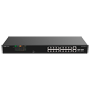 Reyee PoE Desktop Switch - Metalhus - Rack-monterbar - 16 RJ45 Porte 10/100 Mbps + 2 Gigabit Uplink - 16 PoE+ Porte 802.3af/at | Total Effekt 120W - Plug and Play - Strømbesparende teknologi