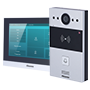Linux video intercom kit - 2 ledninger & WiFi | Panel og monitor - Krystalklart tovejs-audio - EM/MF og NFC læser - 1 relæudgang | Hærværkssikker - Forbindelse via Cloud