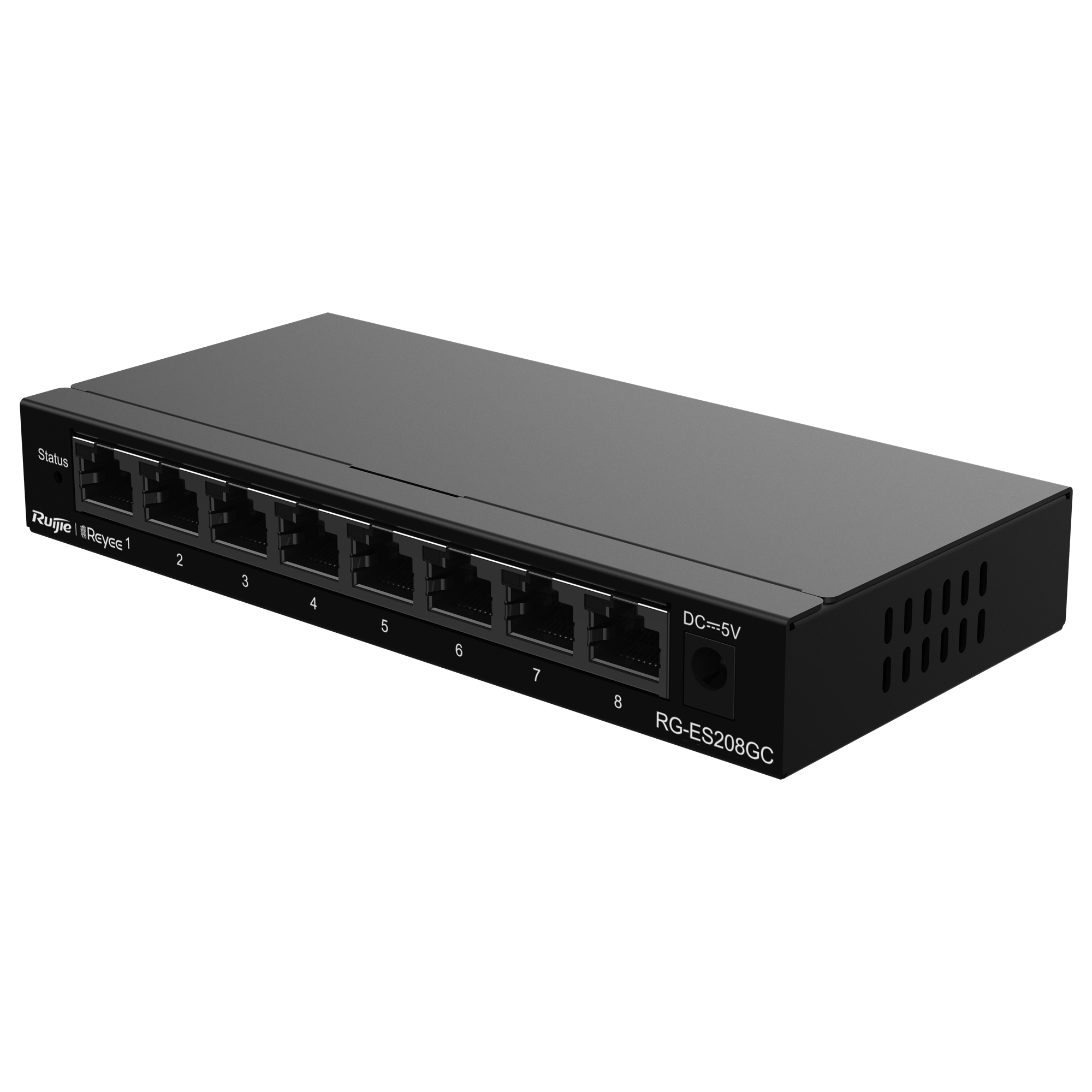 Reyee Switch Cloud - 8 RJ45 Gigabit porte - Port hastighed 10/100/1000 Mbps - Plug & Play - VLAN/Port Isolation/Loop Detection - Port Speed Limit
