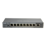 Reyee Håndterbar Cloud PoE Switch - 8 802.3af/at PoE port(s) + 1 Uplink port(s) - 8 RJ45 10/100/1000Mbps + 1 RJ45 10/100/1000Mbps - 30W pr. port 802.3af/at / Maksimum 120W - VLAN/Port Isolation/Loop Detection - Port Speed Limit