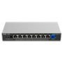 Reyee E-Lighten Switch PoE Cloud Layer 2 - 8 Gigabit RJ45 porte 802.3af/at - 1 Optisk Port SC 1G (PON) - 30W per port 802.3af/at / Maksimum 120W - VLAN/Port Isolation/Loop Prevention - DHCP Snooping/Port Mirroring