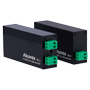 IP konverter kit til 2 ledere - 1 gruppe på 2 tråde - 1 TCP/IP gruppe med RJ45 | PoE indgang og udgang - Strømforsyning til IP enheder via 2 ledere - Egnet til tavler og monitorer - Standard PoE strømforsyning